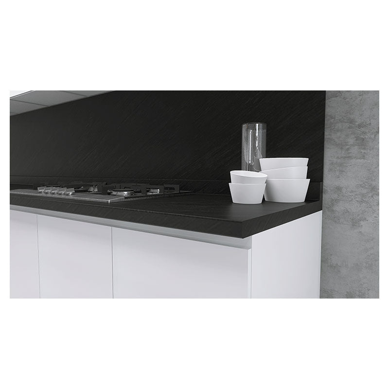 Premium Plus Nero chipboard RH kitchen countertop 7 x 64.5 x 240 cm