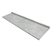 Sobre cocina premium plus white yule aglomerado rh 7 x 64.5 x 240 cm