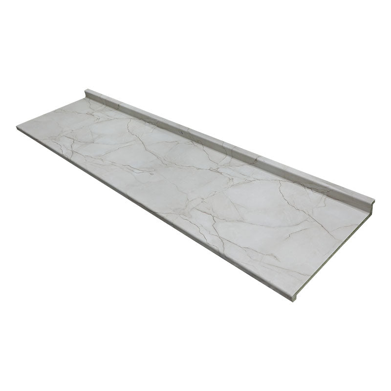 Sobre cocina premium plus white yule aglomerado rh 7 x 64.5 x 240 cm