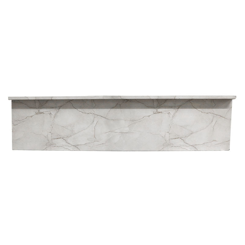 Sobre cocina premium plus white yule aglomerado rh 7 x 64.5 x 240 cm