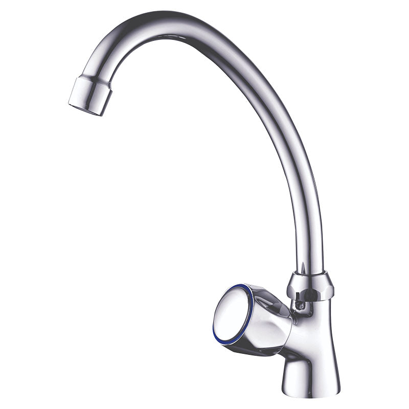 Grifo de cocina monomando cuello alto cromado