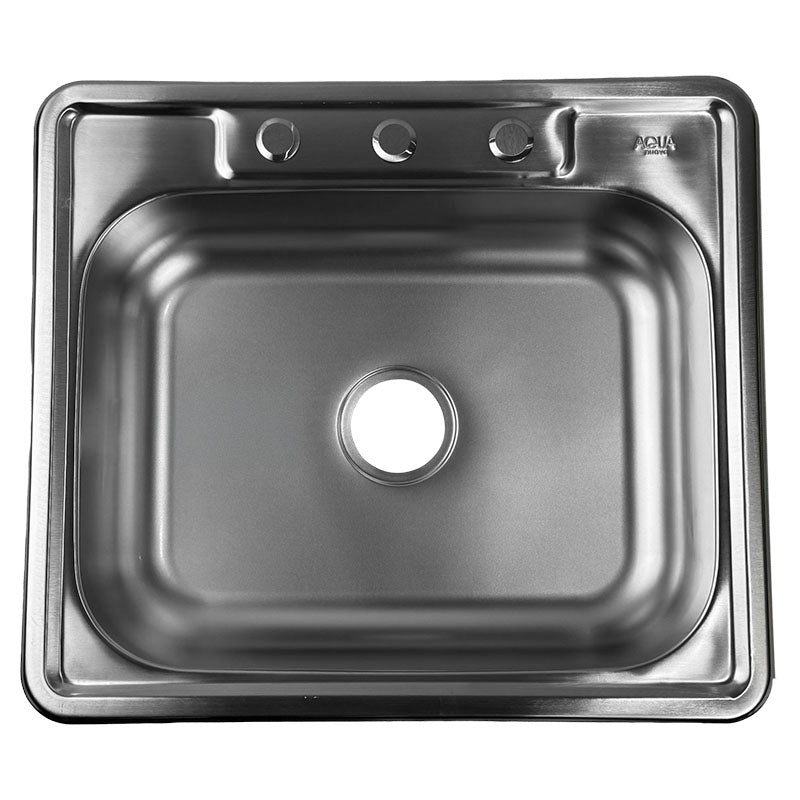 Fregadero Aqua Nuova acero inoxidable empotrar 14.7 x 64 x 56 cm