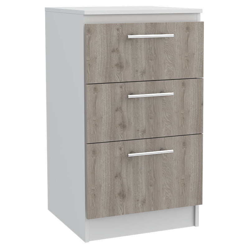 Mueble inferior para cocina 90 x 50 x 50 cm melamina ceniza
