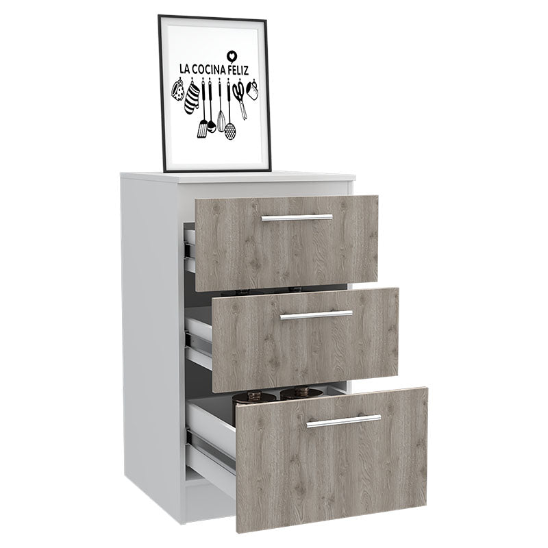 Mueble inferior para cocina 90 x 50 x 50 cm melamina ceniza