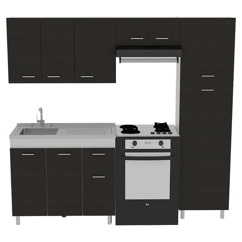 Volare kitchen kit 210x195x55.5 cm wenge (faucet sold separately)