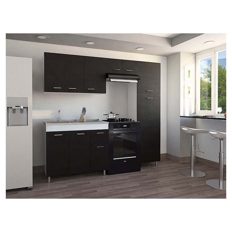 Volare kitchen kit 210x195x55.5 cm wenge (faucet sold separately)