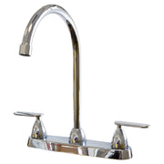 Grifo cocina 8" cuello ganso Maia cromo pulido