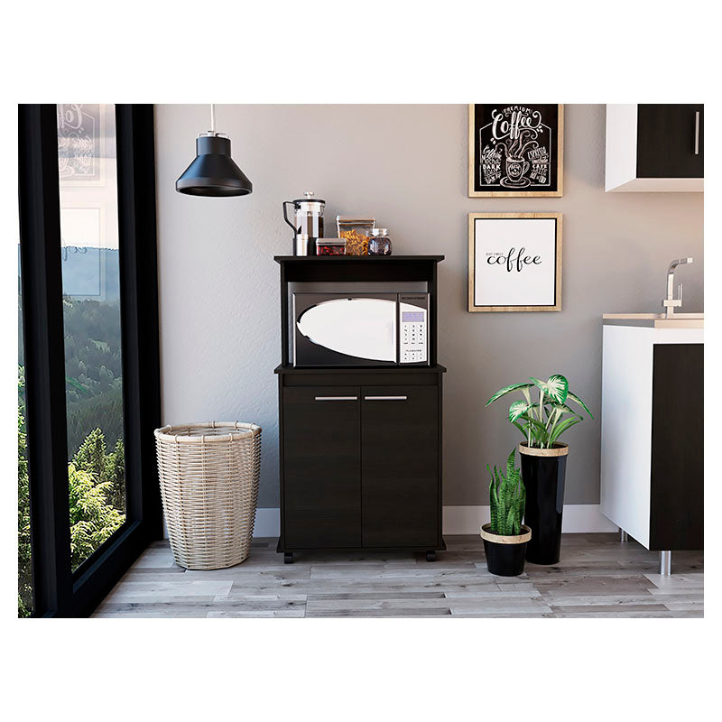 Mueble auxiliar microondas Manchester 113,5 x 63,1 x 36,1 cm wengué