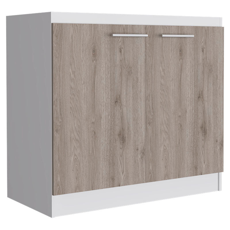 Muebles base fregadero 2 puertas 90 x 97,8 x 50,5 cm (Fregadero y grifería se venden por separado)