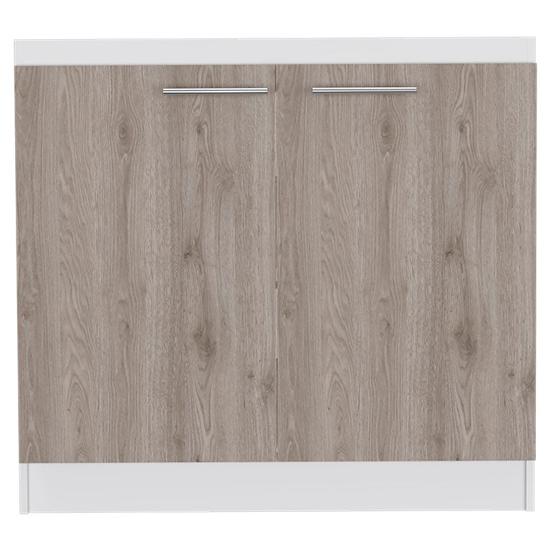 Muebles base fregadero 2 puertas 90 x 97,8 x 50,5 cm (Fregadero y grifería se venden por separado)