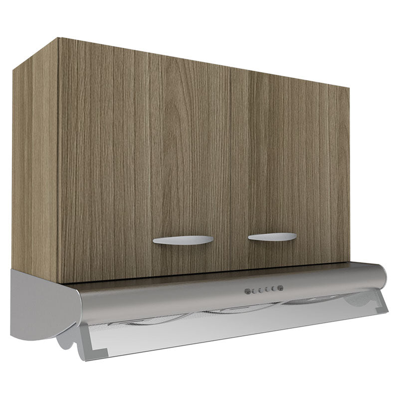 Mueble melamina 2 puertas sobre campana 37 x 76 x 32 cm (Extractor se vende por separado)