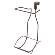 Metallic chocolate toilet paper holder