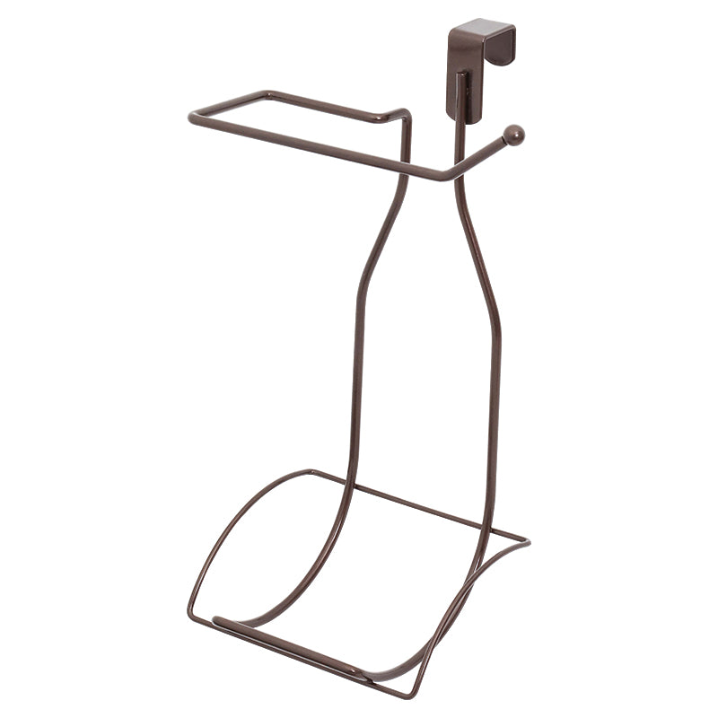 Metallic chocolate toilet paper holder