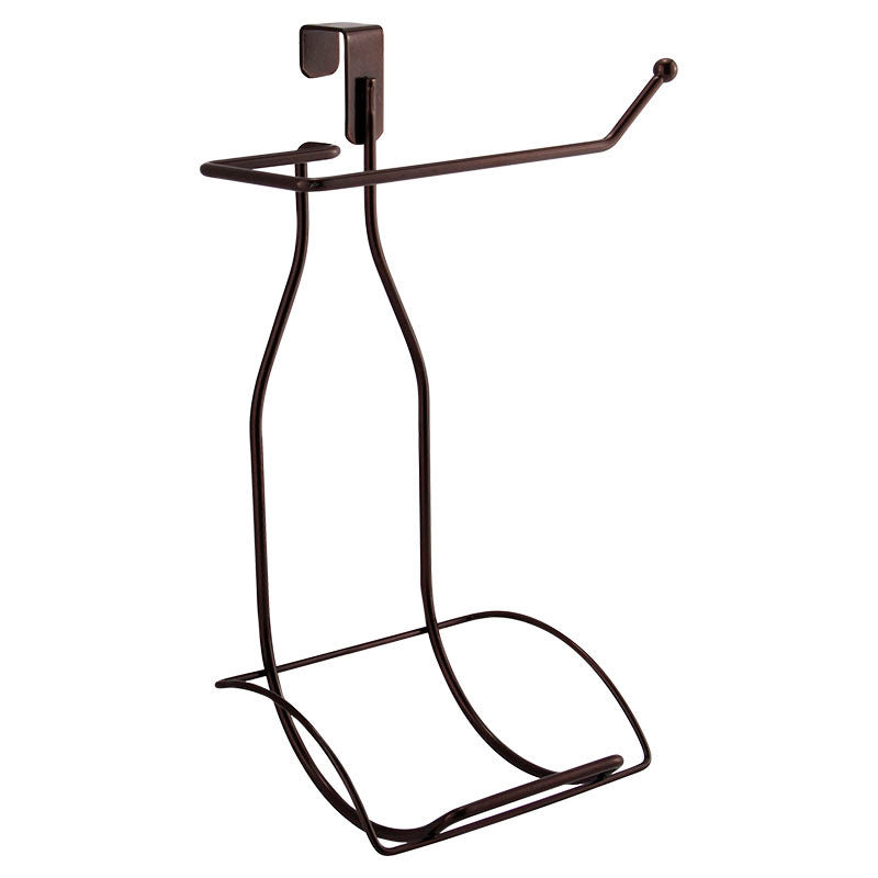 Metallic chocolate toilet paper holder