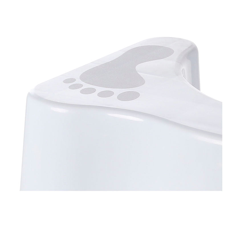 Taburete de baño blanco plástico