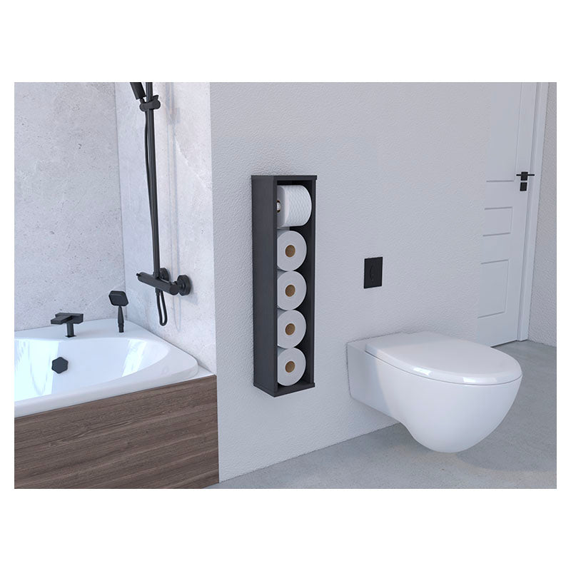 Bali Textured Wenge Melamine Toilet Paper Holder