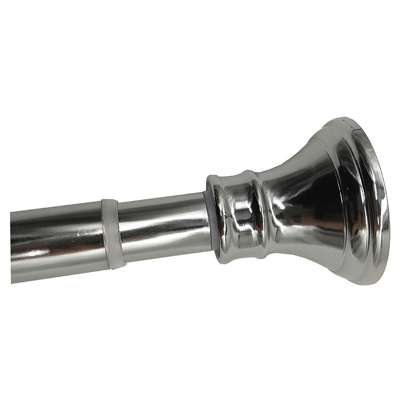 Aqua Nuova Extendable Decorative Chrome Curtain Rod 113.5-193 cm