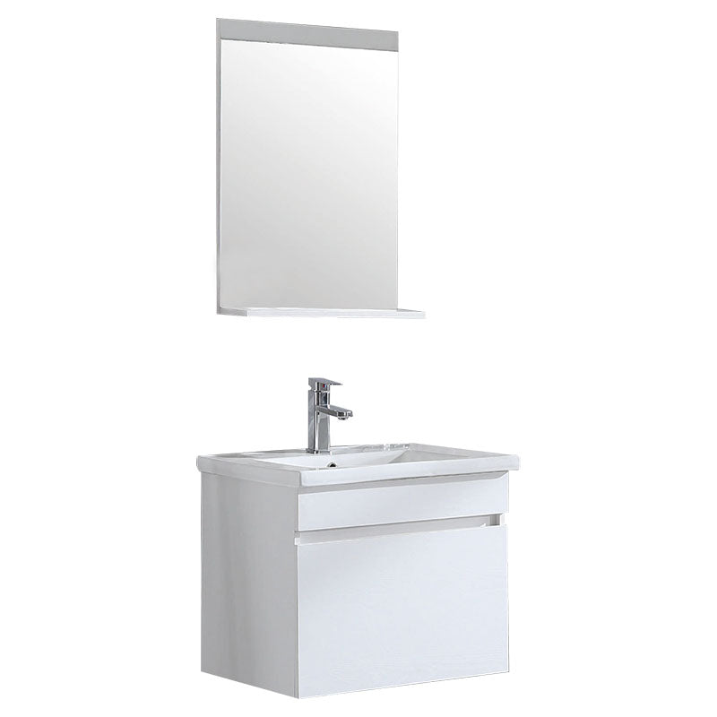 Mueble de baño Texas pvc 60 x 46 x 50 cm blanco incluye lavamanos y espejo