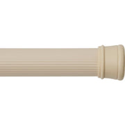 Tension curtain rod 61 to 97 cm beige grooved