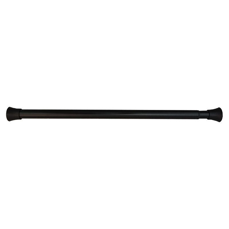 Aqua Nuova Matte Black Extendable Curtain Rod 91-152 cm