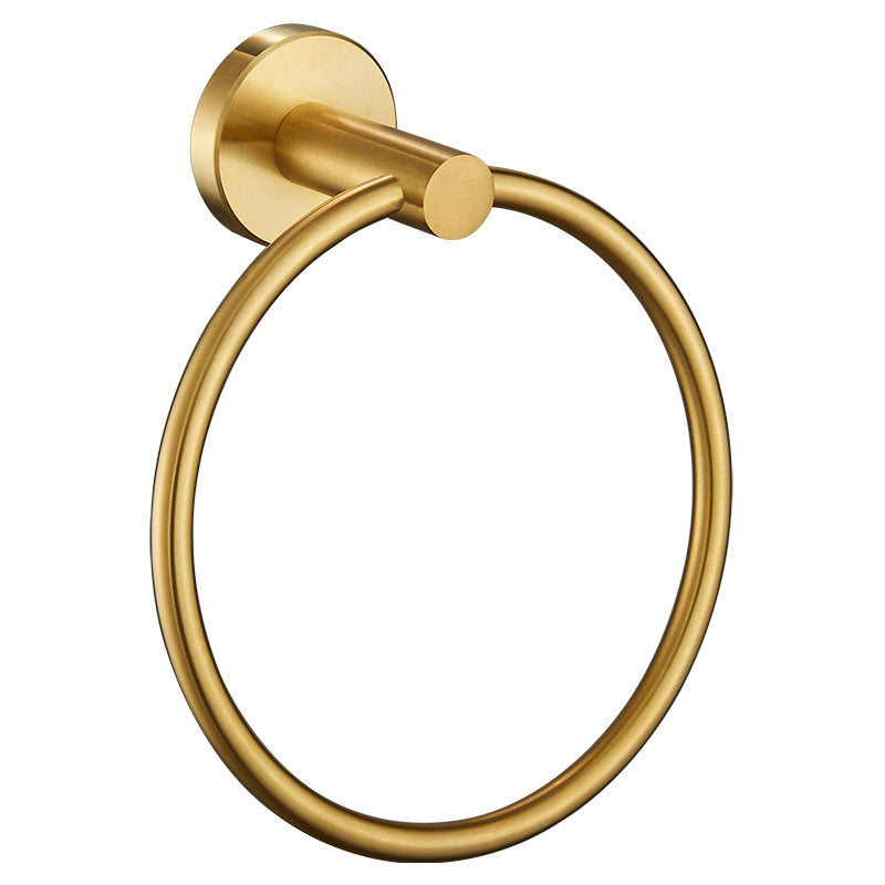 Set de accesorios para baño 5 piezas dorado cepillado Aqua Nuova Deluxe