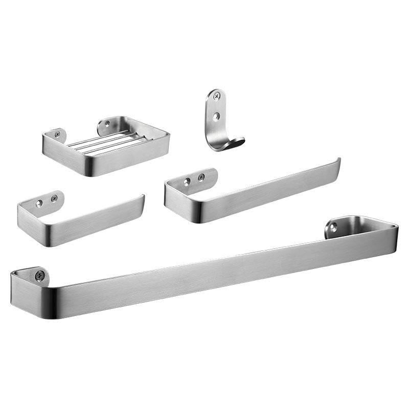 Set de accesorios para baño 5 piezas Soria acero inoxidable Aqua Nuova