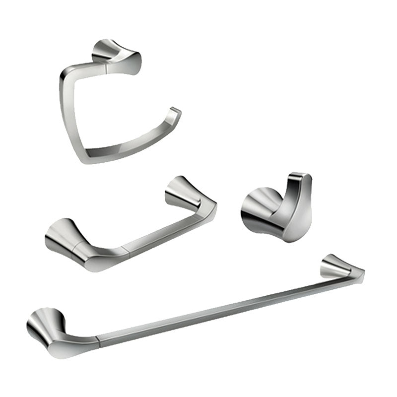 Set de accesorios para baño 4 piezas Danika cromado