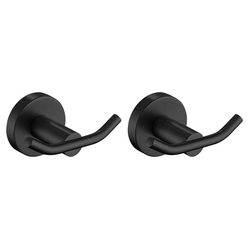 Set de accesorios para baño  5 piezas negro mate Aqua Nuova Deluxe