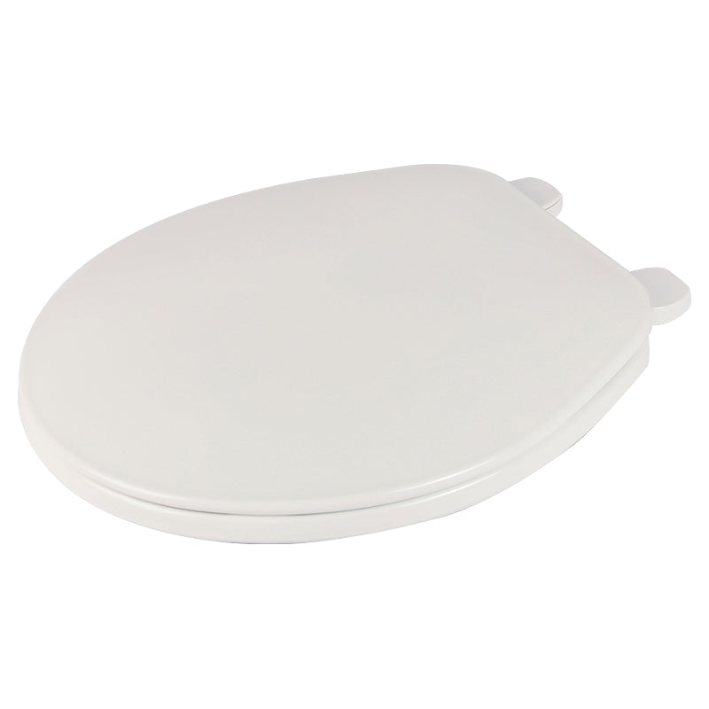 Tapa de inodoro plástica redonda blanca