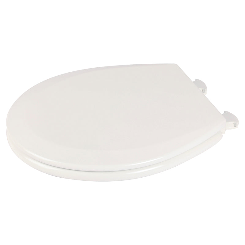 Tapa inodoro redonda madera blanca