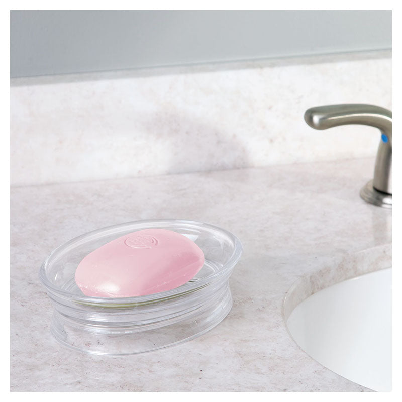 Franklin transparent plastic soap dish