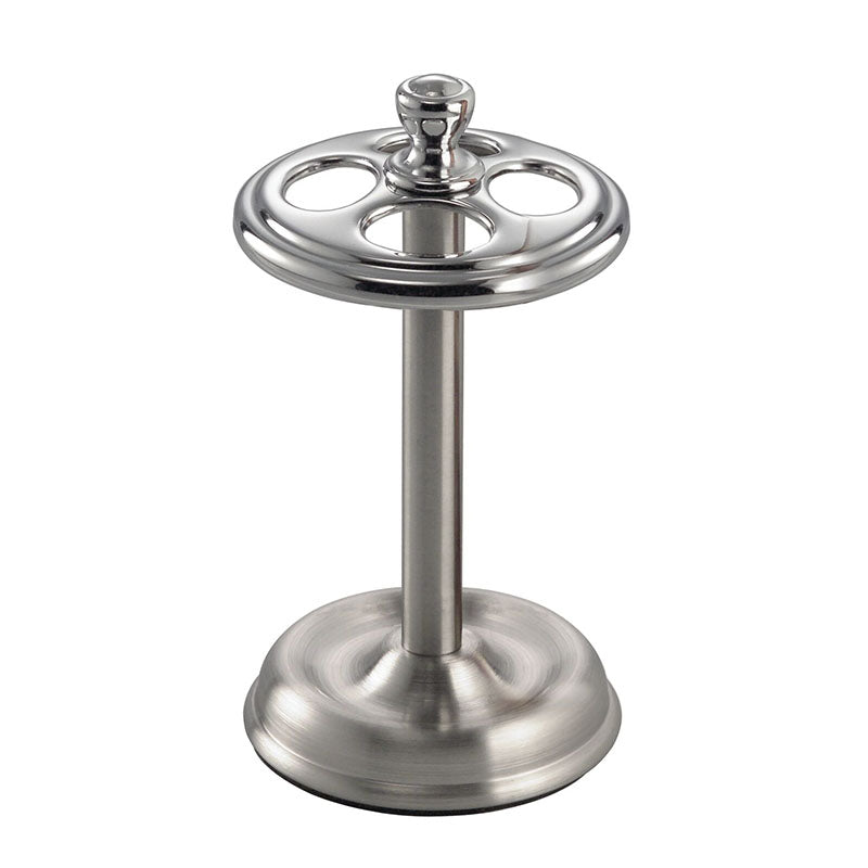 York Toothbrush Holder, Satin Stainless Steel, Silver