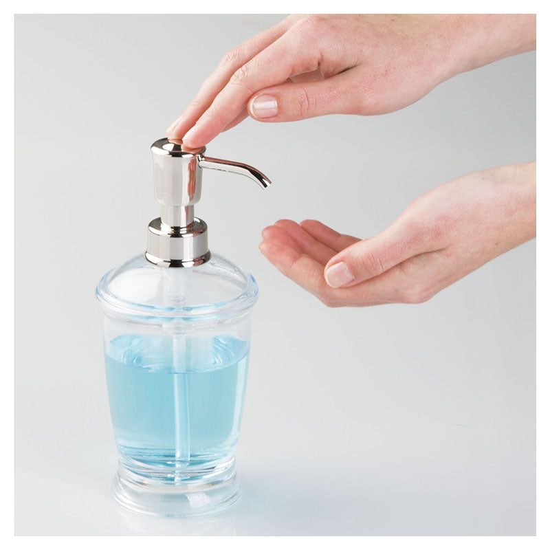 Franklin transparent plastic soap dispenser