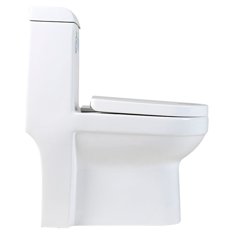 Inodoro Aldo Aqua Nuova una pieza blanco elongado descarga doble