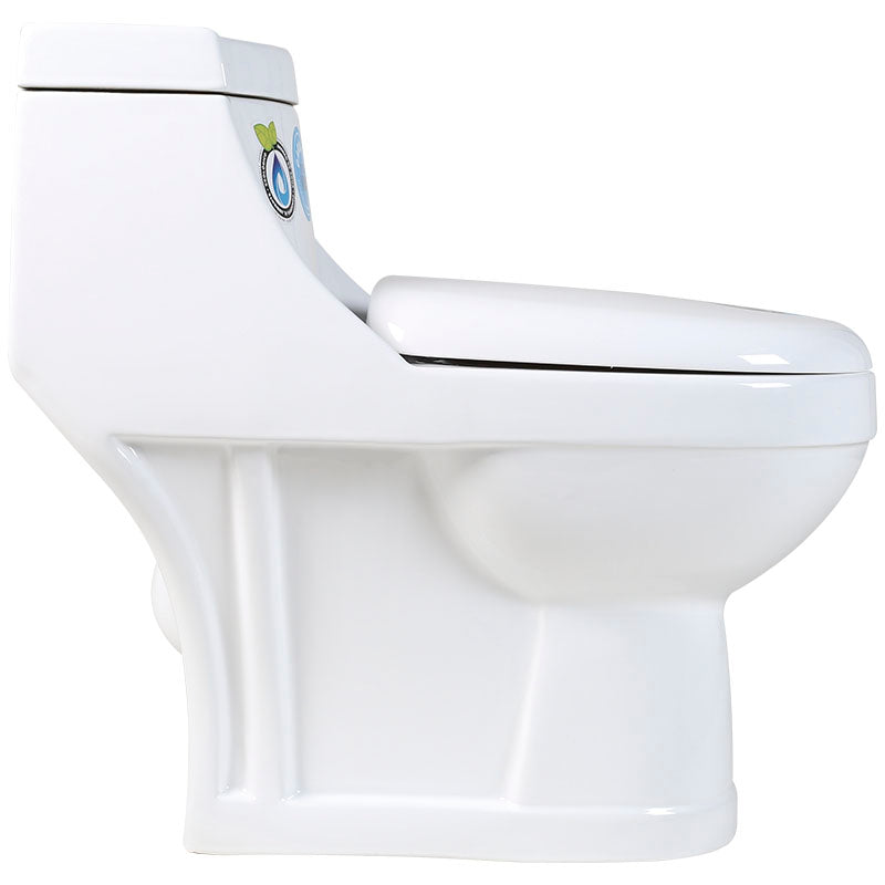Dante Aqua Nuova One-Piece Elongated Dual Flush Toilet, White