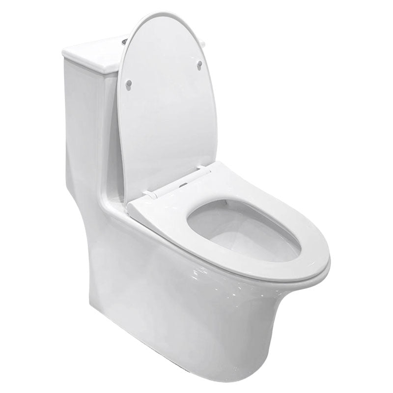 Inodoro Noce una pieza blanco elongado descarga doble Aqua Nuova