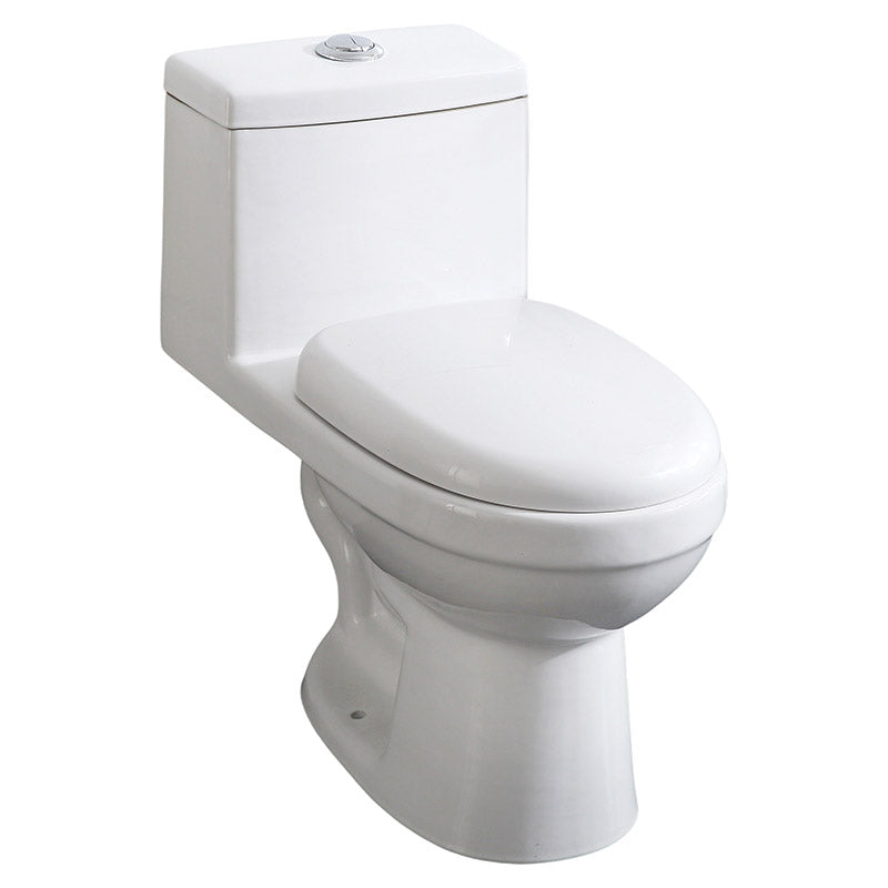 Inodoro Serio blanco elongado doble descarga 4 y 6 litros Aqua Nuova