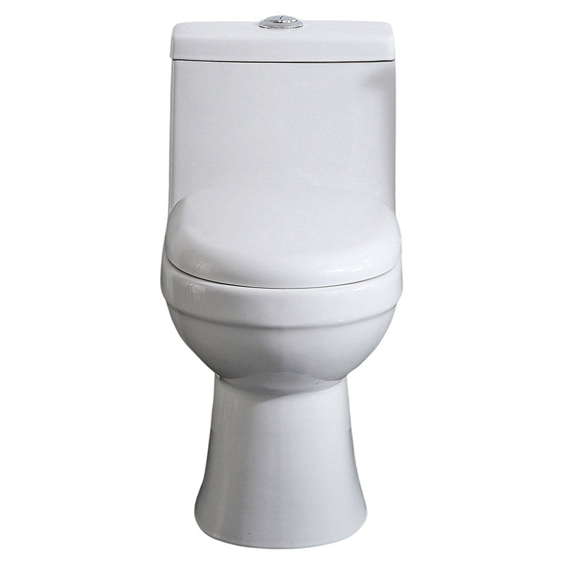 Inodoro Serio blanco elongado doble descarga 4 y 6 litros Aqua Nuova