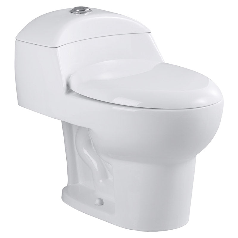 Inodoro Ronco blanco elongado doble descarga 4 y 6 litros Aqua Nuova