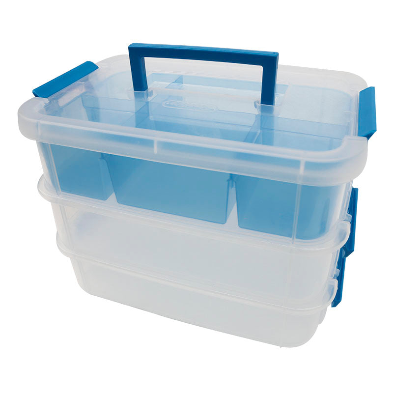 Caja organizadora 10 litros 3 niveles con compartimentos
