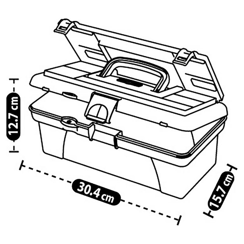 First aid box 12" clear