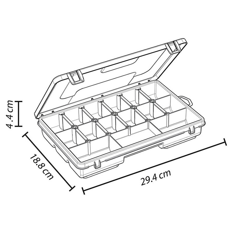 Transparent accessory organizer box