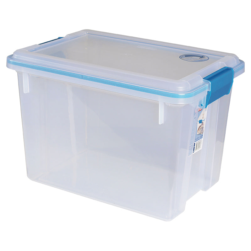 Caja de almacenaje 19 litros transparente cierre hermético