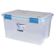 Caja de almacenaje 51 litros transparente cierre hermético