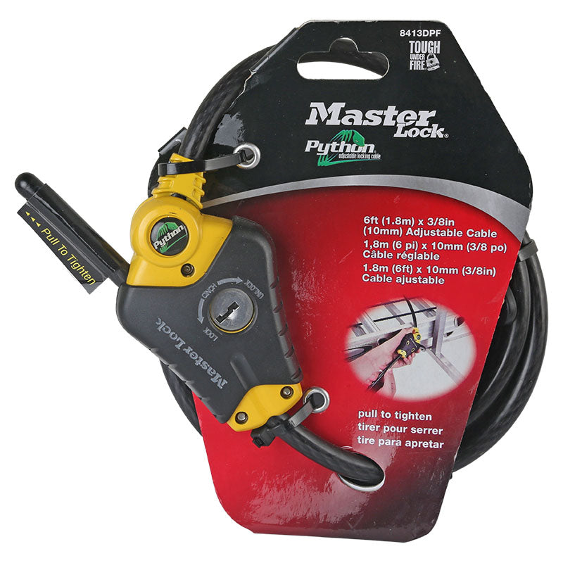 Adjustable cable with key