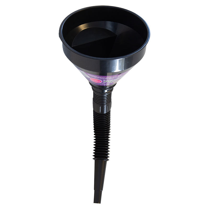 Majic funnel with flexible extension and black filter