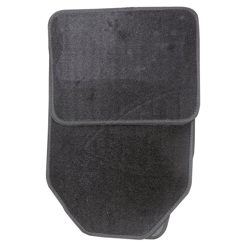 Set 4 alfombras para carro Retro caucho negro