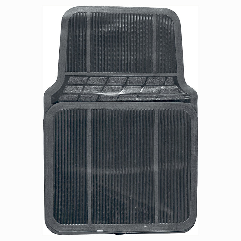 Set 4 alfombras para carro caucho negro