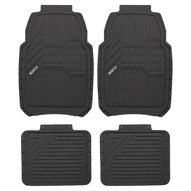 Set de 4 alfombras de PVC SPC1917BK sparco