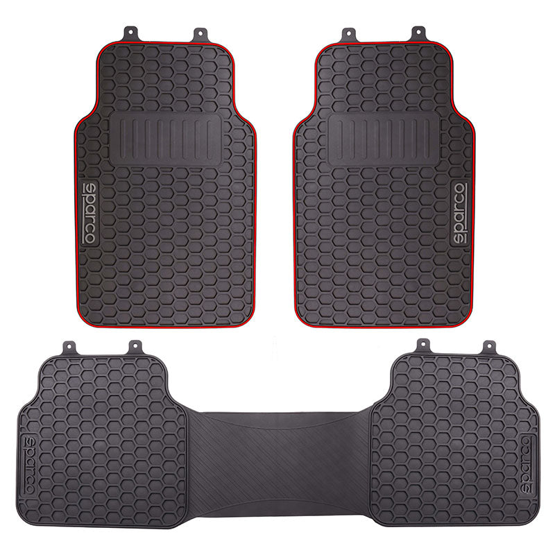 Set of 3 PVC floor mats SPF500RD Sparco